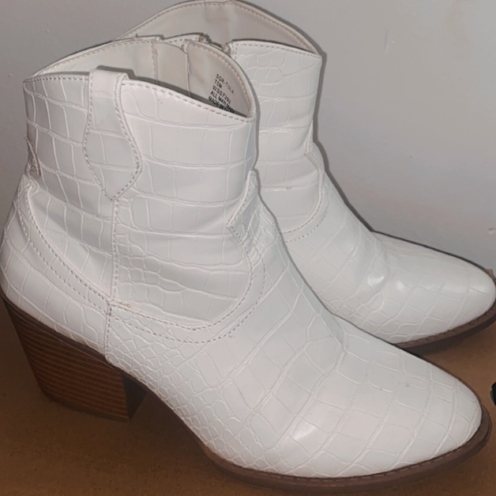 White cowboy boots